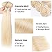 VIOLET Brazilian Blonde Hair 3 Bundles Weave Straight Hair Bundles 8A Blonde Hair Weft Human Hair Extensions for Women(14 14 14inch)