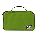 BAGSMART Travel Hanging Toiletry Cosmetic Bag Carry-on Makeup Organizer Portable Travel Kit Organizer, Green