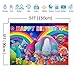 Colorful Rainbow Themed Trolls Poppy Photography Backdrop Girls Happy Birthday Decoration Party Banner Photo Booth Studio Props Trolls Photo Background Vinyl 5x3ft Cake Table Supplies