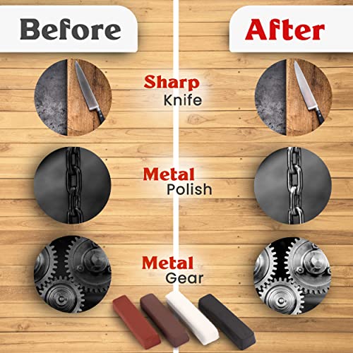 4 Piece Polishing Compound Cutting & Buffing Compound 4 Oz. Kit