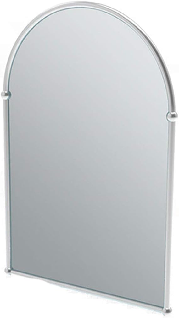JJZI-L Espejo De Baño Arqueado, Marco De Metal Simplicidad Espejo De