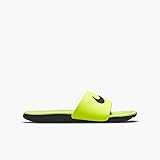 Nike Little/Big Kid's Kawa Slides, Volt/Black, 7Y