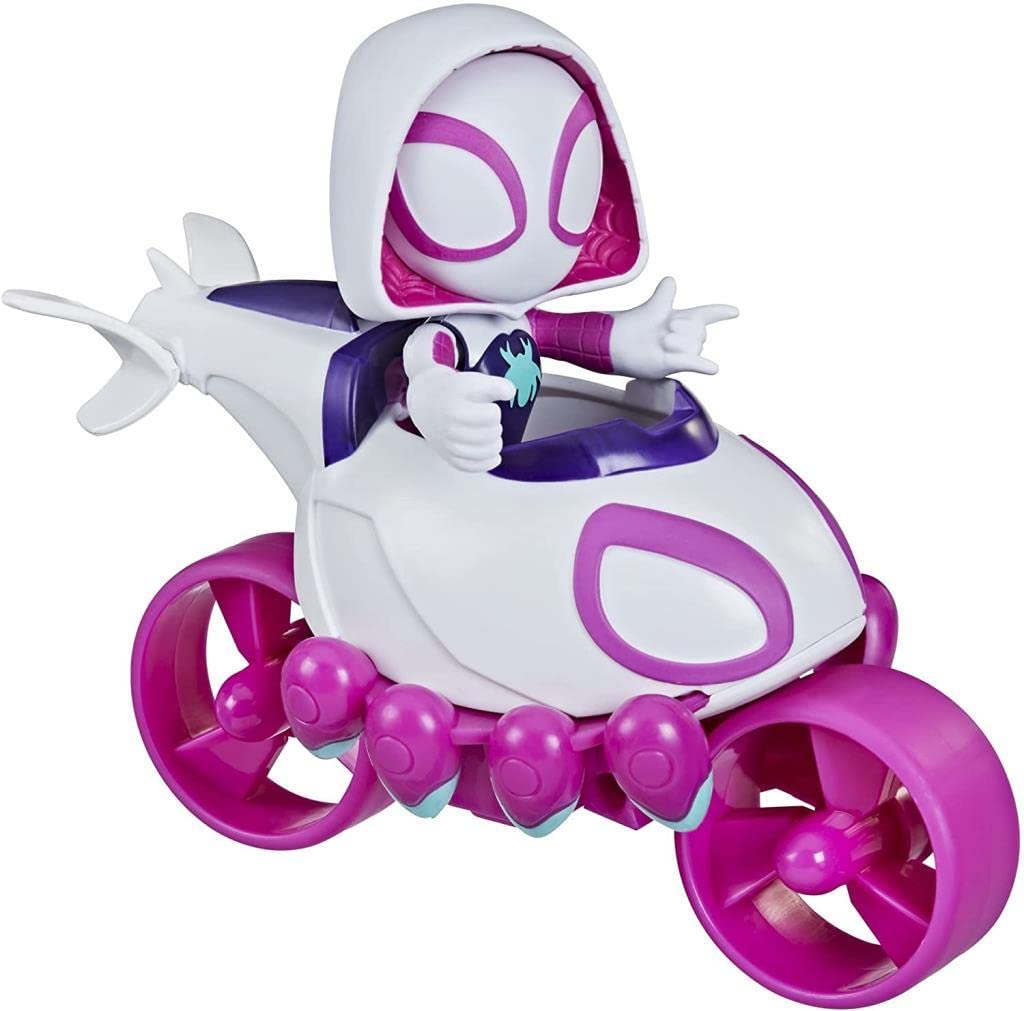 Hasbro Spidey and His Fantastic Friends - Ghost-Spider and Copter-Cycle, Action Figure and Vehicle, for Ages 3+