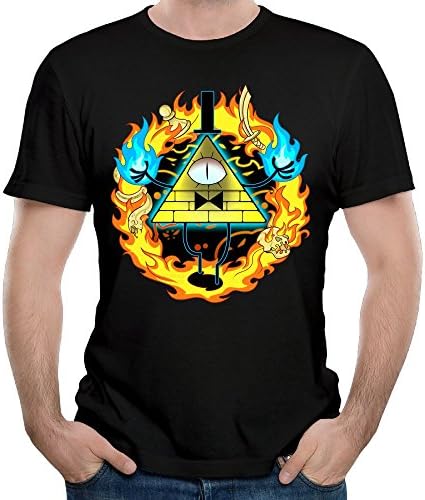 Madeleine Ellis Men's Gravity Falls Soft Short Sleeve T Shirt Black