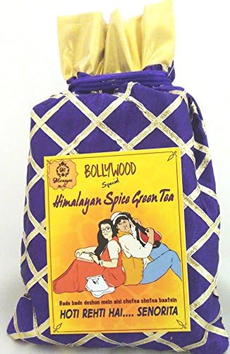 Bollywood Special Himalayan Spice | Super Anti-Oxidants | Finest Quality Single Estate Green Tea with Oregano, Thyme, Tulsi, Cinnamon & Mint |Garden Fresh Direct From The Himalayas