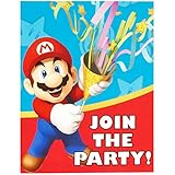 Super Mario Party Supplies - Invitations (8)