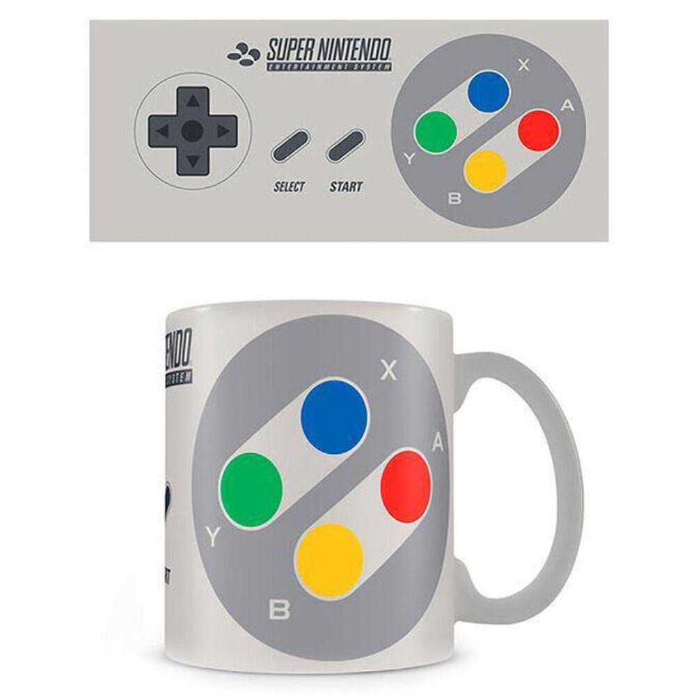 Pyramid International "Nintendo (SNES Controller) Official Boxed Ceramic Coffee/Tea Mug, Multi-Colour, 11 oz/315 ml