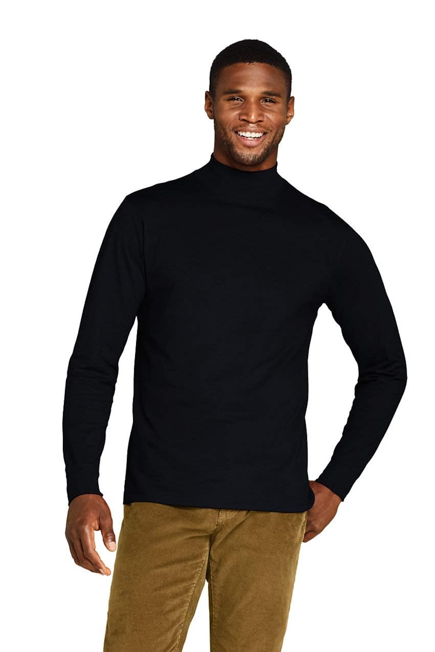 Lands end mock turtleneck mens Clearance
