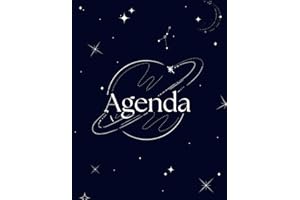 Agenda: Planificateur annuel mensuel et hebdomadaire de janvier à décembre non daté avec citations motivantes inclus des list
