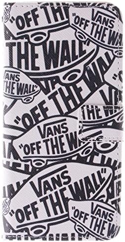 Wiko Wax Case Case Wiko Wax Kickstand Case,Bat King A Vans Off The Wall Pattern Premium Leather Wallet Flip Kicstand Case Cover With Magnetic Closure For Wiko Wax