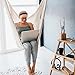 Finether Mesh Hammock Chair Swing, Netted Swing Chair Swing Seat Rope Hanging Chair for Any Indoor or Outdoor Spaces, 300 lbs Weight Capacity,White