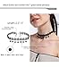 6 Pcs Women's Choker Necklace for Lady Girls Black Velvet Lace Stretch Tattoo Chokers Tassel Necklaces