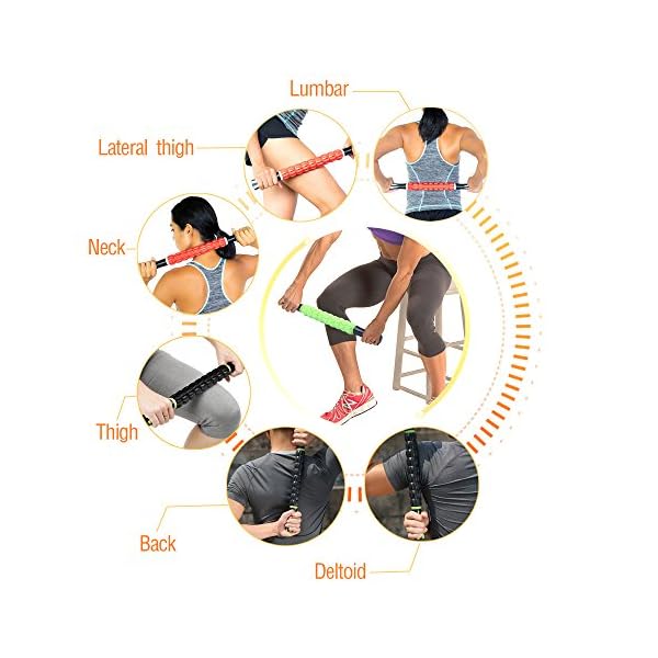 Yupro Muscle Roller Stick, Muscle Massage Roller Tools for Athletes Runners Help Leg and Body Back Recovery Massage