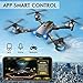 Drone with Camera - RC Drones for Beginners, WiFi FPV Drone w/ 720P HD Camera/Voice & APP Control/Trajectory Flight/Altitude Hold/Gravity Sensor, VR Game, Drone with Camera for Adults & Kids