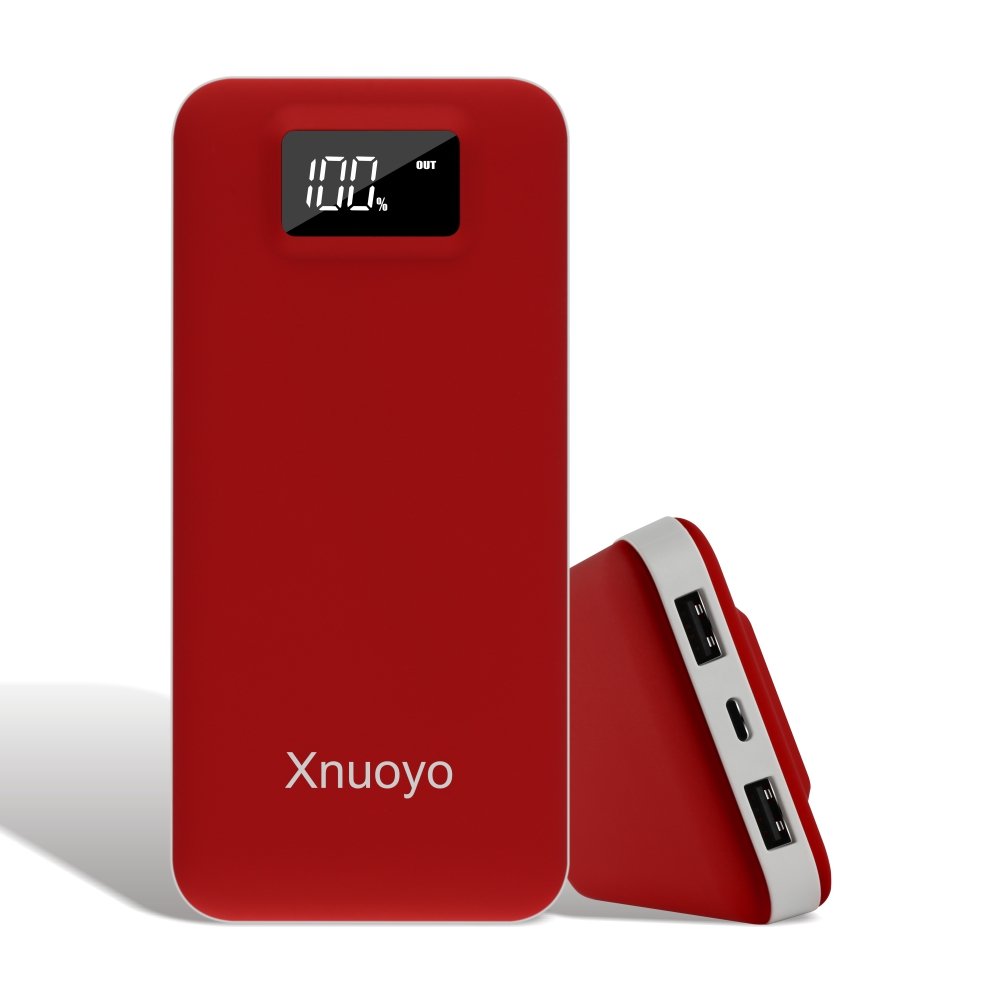 Xnuoyo mAh Batería Externa Batterie Externe Pantalla LED Entrada Lightning y Cargador