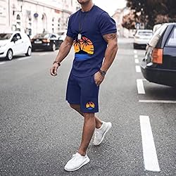 Y2k Sets 2 Piece Outfit 70s Disco Mens Beach