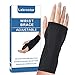 Carpal Tunnel Wrist Brace Splint Hand Support Night Sleep Relieve and Treat Pain Fits Both Hands Single Adjustable
