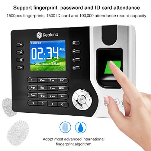 Homgrace Biometric Fingerprint Password Attendance Machine Time Clock Employee Checking-in Recorder +TCP/IP+USB
