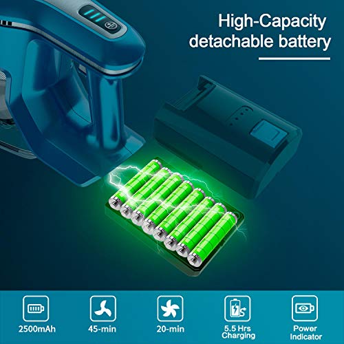 INSE Cordless Vacuum Cleaner, 23Kpa 250W Powerful Suction Stick Vacuum Cleaner, Up to 45min Runtime 2500mAh Rechargeable… - Image 3
