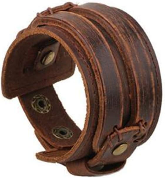 Styliee bracelet Bangle, Jewelry Gift,Punk Fashion Weave Punk Vintage Cuff Beads Evil Eye Charm Male Men's Blue Leather Women Bracelets Men Female Jewelry Accessories