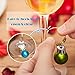 Zolee Wine Glass Charms, 6 Colors Mini Plastic Christmas Balls Design with Simple Buckle, Xmas Theme Glasses Markers Package in a Exquesite Gift Box for Parties Decoration