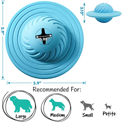 image for Wisedom Dog Treat Ball IQ Interactive Food Dispensing Puzzle Toys for 