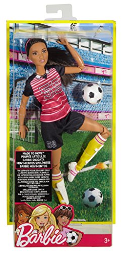 Mattel Barbie FCX82 Made to Move Fußballspielerin (brünett) Puppe – Bild 7