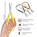 Special Supplies Loop Scissors for Teens And Adults 8 Inches (3-Pack) Colorful Looped, Adaptive Design, Right and Lefty Support, Small, Easy-Open Squeeze Handles, Supports Elderly and Special Needs