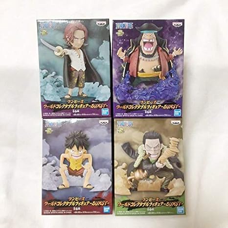 Amazon ワンピース ワールドコレクタブルフィギュア Burst ルフィ エース 黒ひげ クロコダイル 4種 セット フィギュア ドール 通販