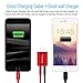Tranesca Nylon Braided Apple Charging Cable for iPhone X,iPhone8,iPhone 7/7 Plus/iPhone 6/6s/iPad Air/iPad Pro and More-Red (6 Feet/1.8 Meter)