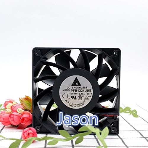 Jason for Delta PFB1224UHE 12038 24V 2.40A 12CM Large air Volume Inverter Cooling Fan