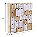Juegoal Countdown to Christmas Nature Wood Advent Calendar with 25 Storage Drawers Decoration, 12