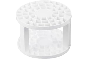 PATIKIL 1pcs Paint Brush Holder, Paint Brush Storage Organizer 49 Holes Plastic Paint Storage Desk Stand Round for Artist Des