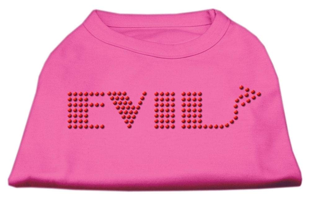 Mirage Evil Rhinestone Dogs Shirt, X-Small, Bright Pink