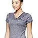 HEAD Women's Perfect Match Short Sleeve Workout T-Shirt - Performance V-Neck Activewear Top