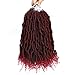 Bomb Twist Crochet Hair 6 Packs Spring Twist Hair Prelooped Crochet Braids Synthetic Hair Extension Passion Hair Mini Twist Hair dreadlocks Braiding Hair for Women 14inch By MIRRA'S MIRROR (T1B/BUG)