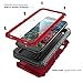 iPhone 5 / 5S / SE Waterproof Case, CarterLily Underwater Full Body Heavy Duty Built-in Screen Snowproof Shockproof Dropproof Tough Rugged Hybrid Hard Military Cover iPhone 5 5S SE (Red)
