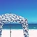 Qipi Beach Cabana - Easy to Set Up Canopy, Waterproof, Portable 6' x 6' Beach Shelter, Included Side Wall, Shade with UPF 50+ UV Protection, Ultimate Sun Umbrella - for Kids, Family & Friends