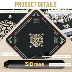 Mahjong Mat, 32.4×32.4 Inch Noise Reduction