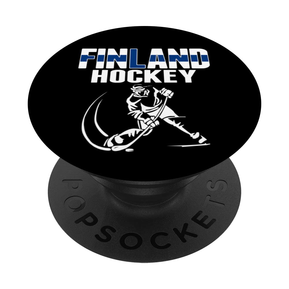 Finland Ice Hockey Fans Jersey - Support Finnish Hockey Team PopSockets Swappable PopGrip