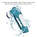 Finether Rechargeable Household Power Scrubber Brush with 1 Battery 7 Brushes 1 Scouring Pad for Bathroom Kitchen Portable Lightweight Cleaning Brush and Low Noise Multi Purpose Bathtub Cleaner,Blue