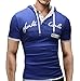 WANSHIYISHE Mens Casual Round Neck Printing Short-sleeved T-shirt Hoodie
