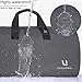 Carry on Garment Bag Large Duffel Bag Suit Travel Bag Weekend Bag Flight Bag with Shoe Pouch for Men Women (Dark Grey)