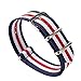 ALPS Nato Nylon Watch Strap with Stainless Steel Buckle (Watch Strap +Spring Bar )