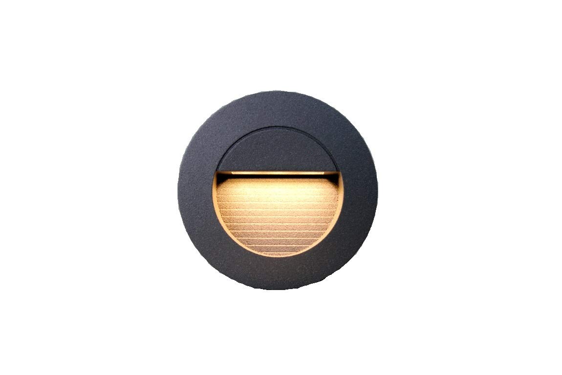 Ledmich® Round Recessed LED Wall Light/Staircase Light Warm White