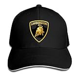 MaNeg Lamborghini Logo Sandwich Peaked Hat & Cap