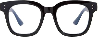 Madison Avenue Blue Light Blocking Glasses Oversized Women UV Protection Black