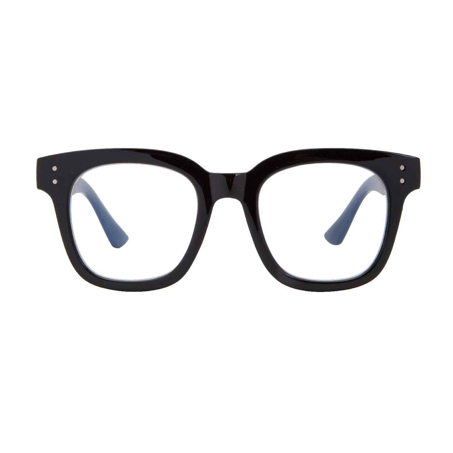 Photo 1 of Madison Avenue Blue Light Blocking Glasses Oversized Fashion Blue Light Blocker for Women Anti Eyestrain & UV Protection Computer Eyeglasses (Black)