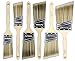6 Piece Angle Sash House Paint Brush Set.Used By Professional Painters and Home Owners. Wall Paint Brushes, for Decks,Fences,Trim,Interior and Exterior. Commercial or Residential Paint Brush Set.