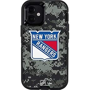 Skinit Decal Phone Skin Compatible with OtterBox Defender Case for iPhone 12 Mini - Officially Licensed NHL New York Rangers Camo Design